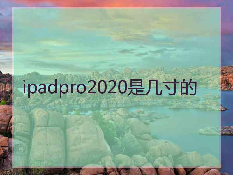 ipadpro2020是几寸的