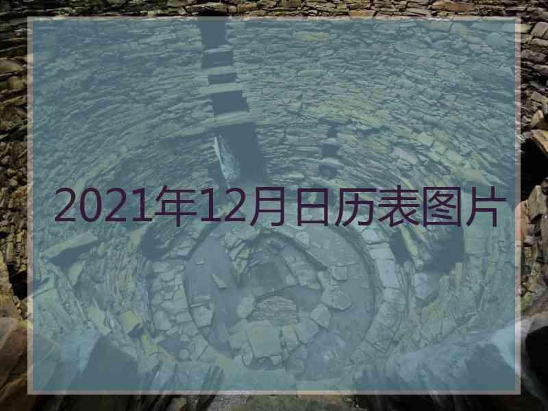 2021年12月日历表图片