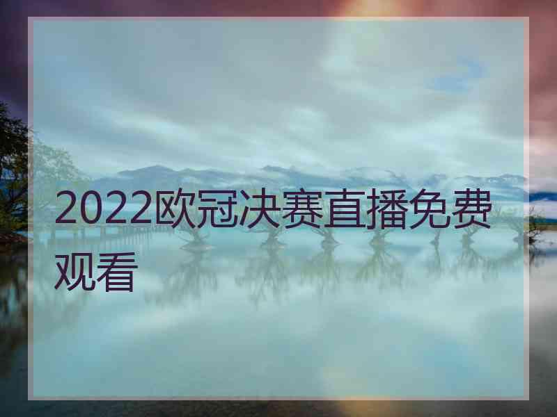 2022欧冠决赛直播免费观看