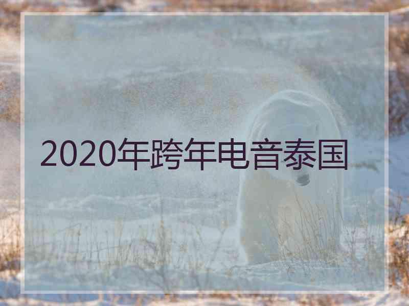 2020年跨年电音泰国