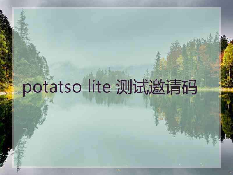 potatso lite 测试邀请码