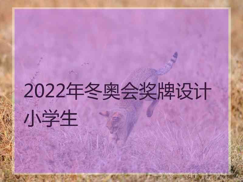 2022年冬奥会奖牌设计小学生