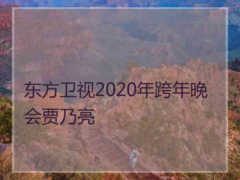 东方卫视2020年跨年晚会贾乃亮