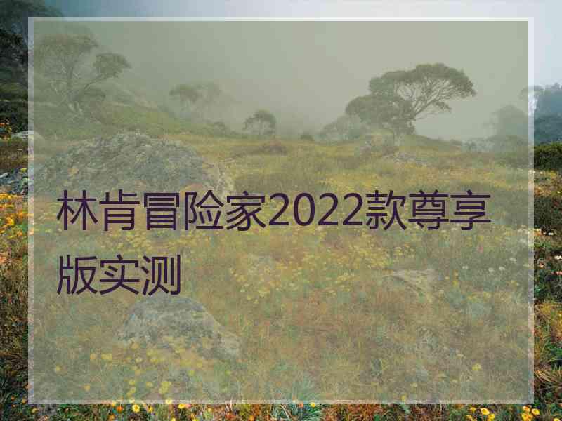 林肯冒险家2022款尊享版实测