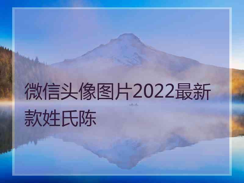 微信头像图片2022最新款姓氏陈