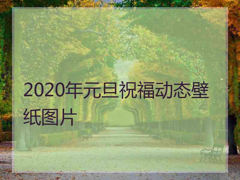 2020年元旦祝福动态壁纸图片