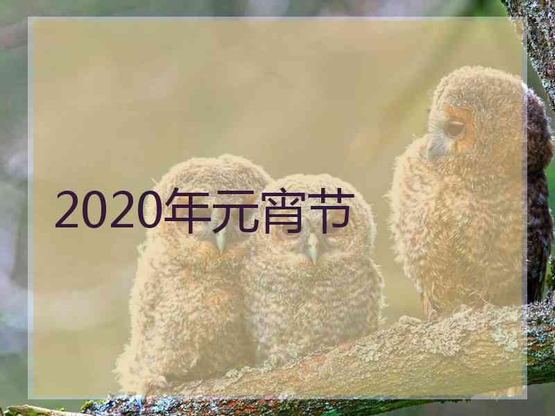 2020年元宵节