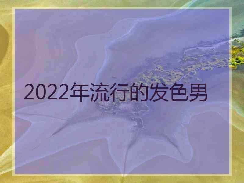 2022年流行的发色男