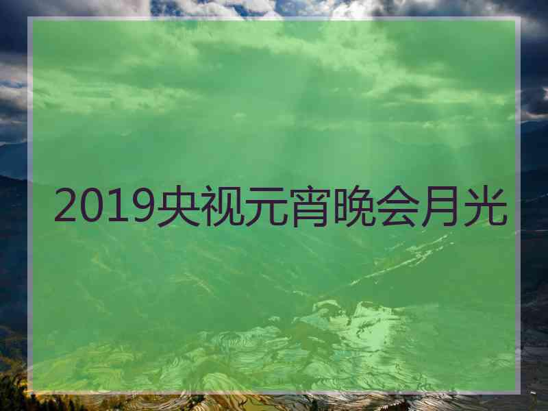 2019央视元宵晚会月光