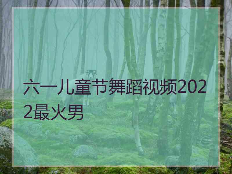 六一儿童节舞蹈视频2022最火男