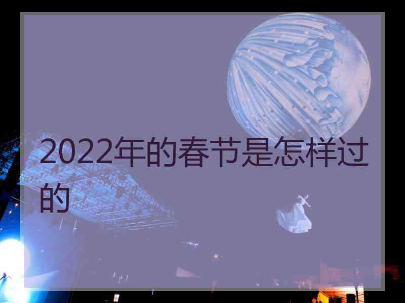 2022年的春节是怎样过的