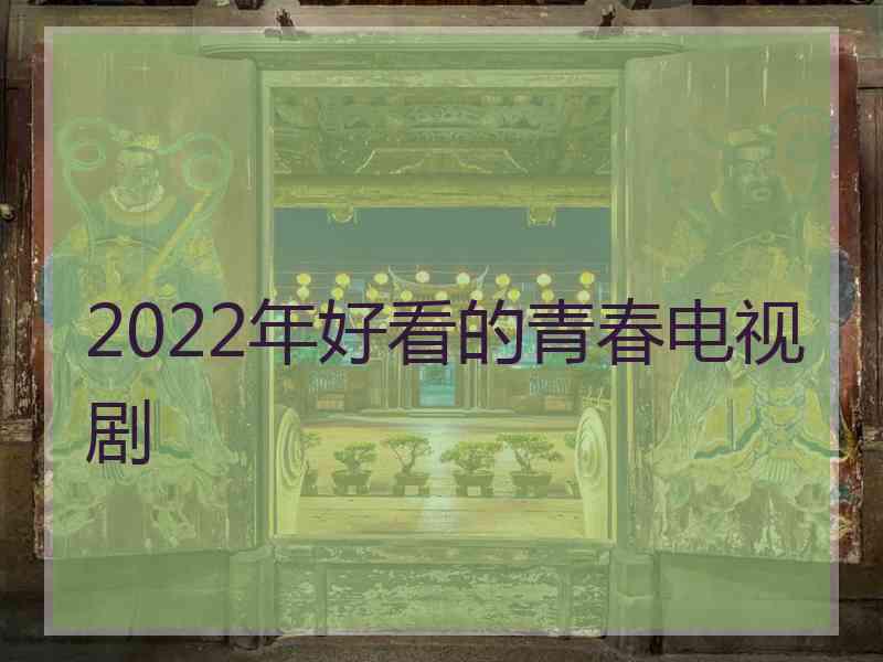 2022年好看的青春电视剧