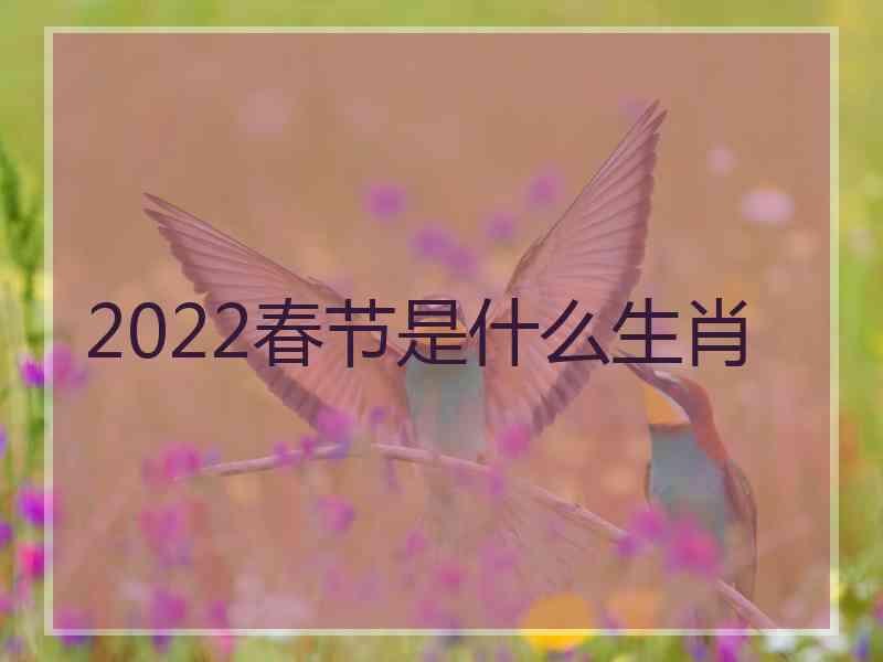 2022春节是什么生肖