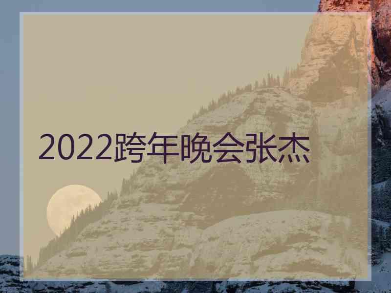 2022跨年晚会张杰