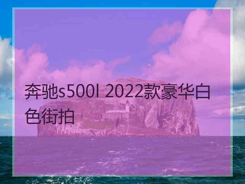 奔驰s500l 2022款豪华白色街拍