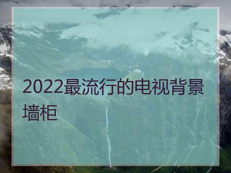 2022最流行的电视背景墙柜