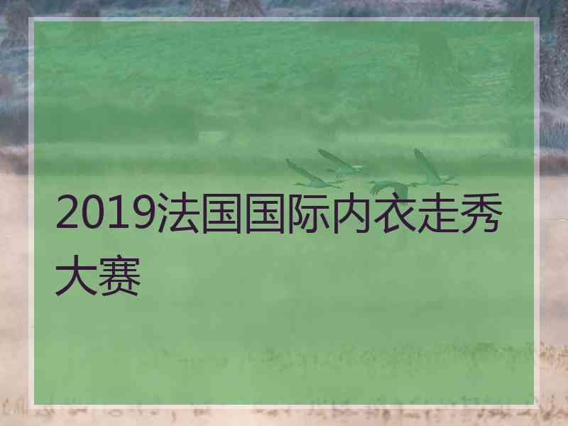 2019法国国际内衣走秀大赛