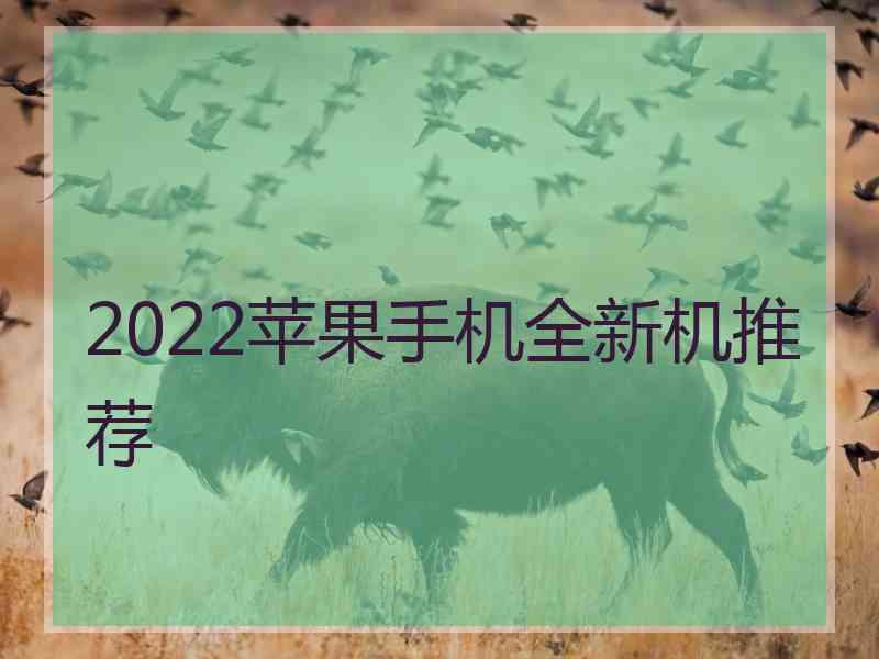 2022苹果手机全新机推荐