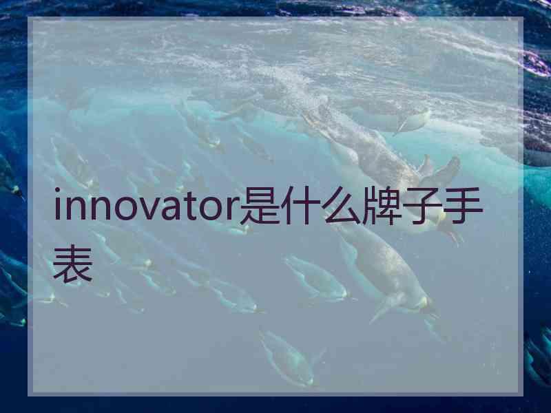 innovator是什么牌子手表