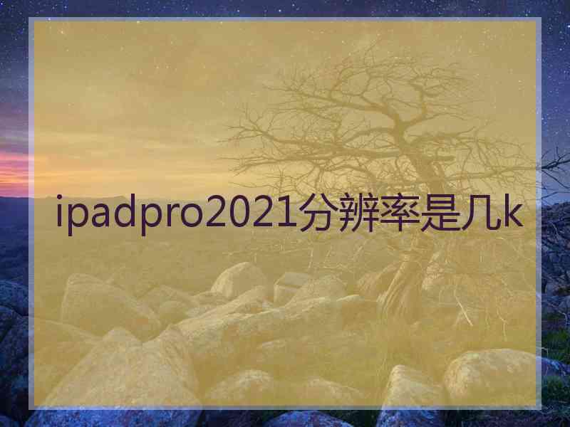 ipadpro2021分辨率是几k