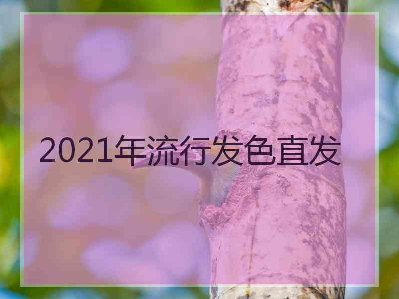 2021年流行发色直发