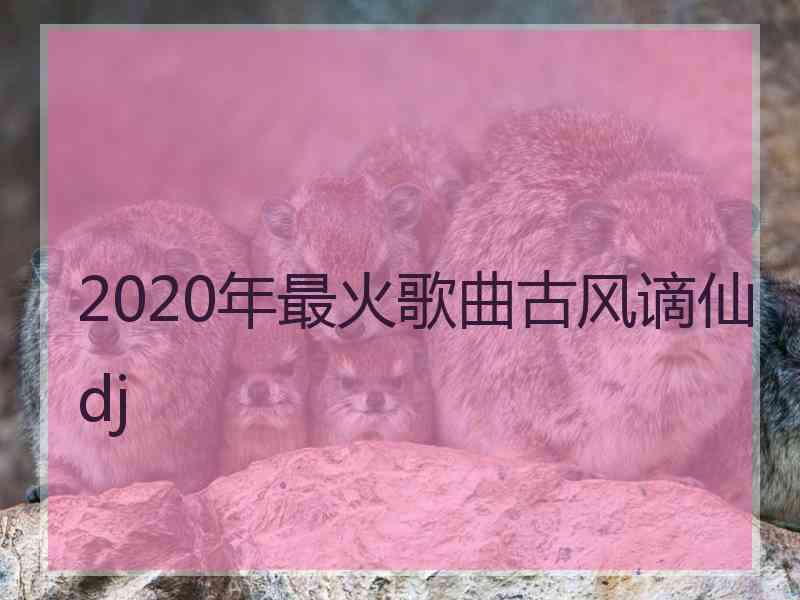 2020年最火歌曲古风谪仙dj