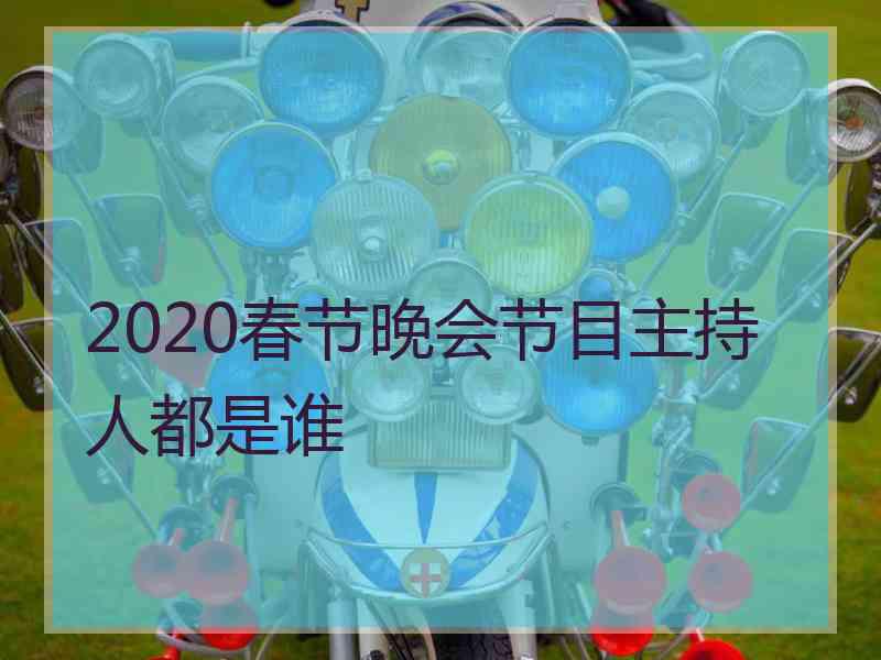 2020春节晚会节目主持人都是谁