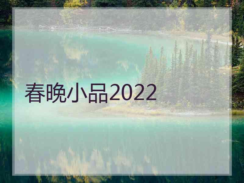 春晚小品2022