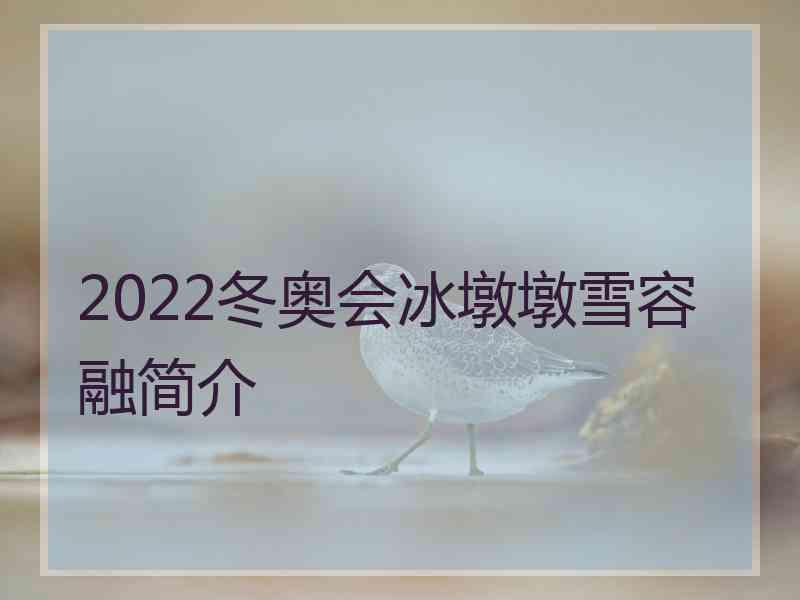 2022冬奥会冰墩墩雪容融简介