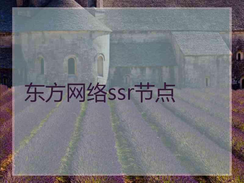 东方网络ssr节点