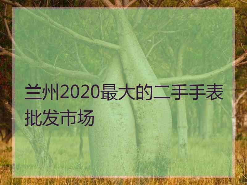 兰州2020最大的二手手表批发市场