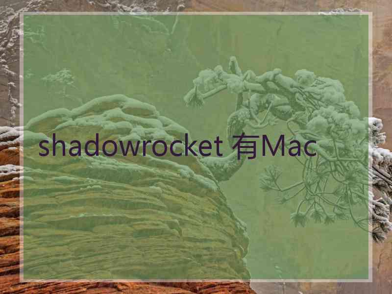 shadowrocket 有Mac