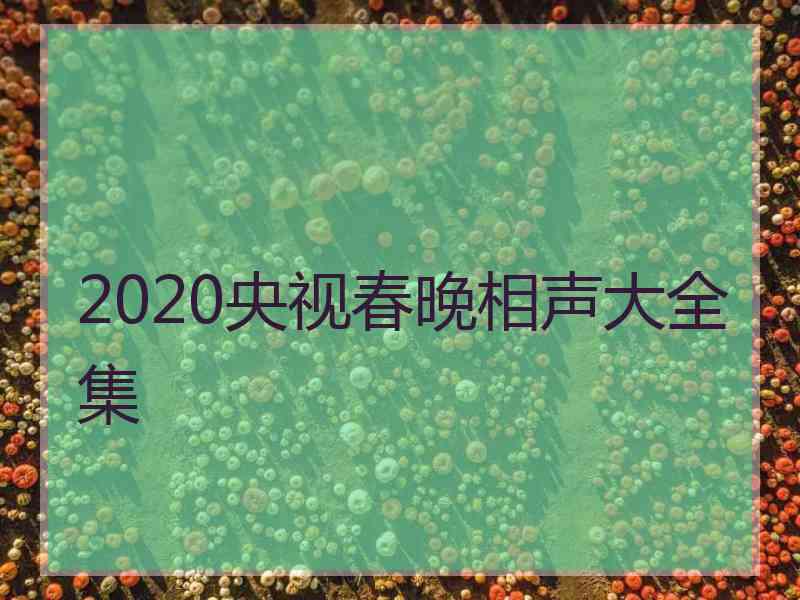 2020央视春晚相声大全集