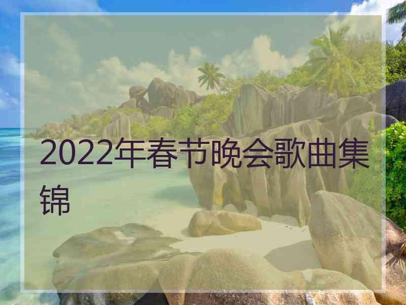 2022年春节晚会歌曲集锦