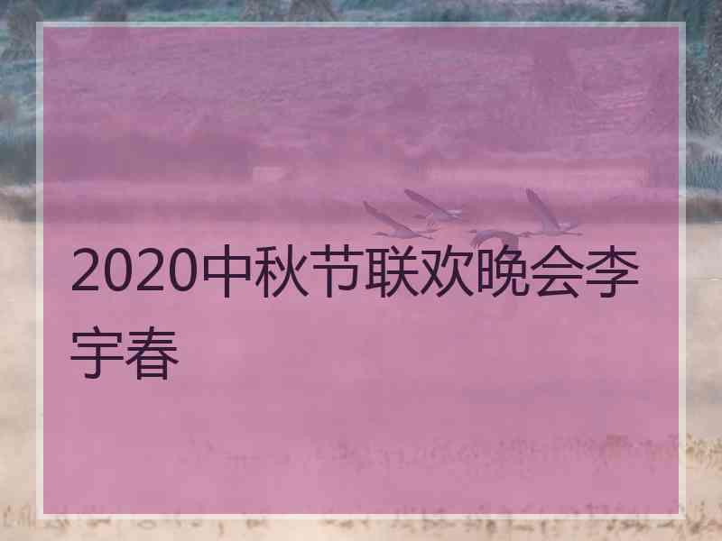 2020中秋节联欢晚会李宇春