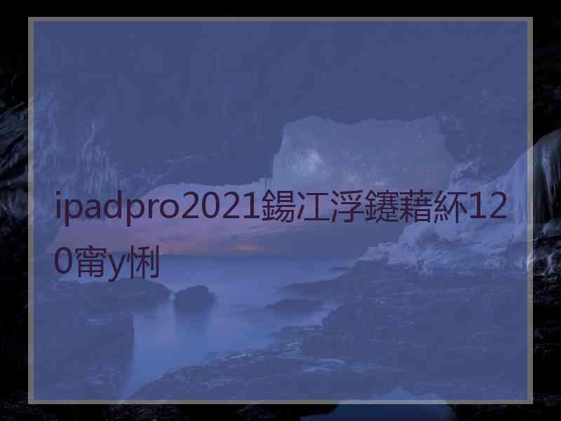 ipadpro2021鍚冮浮鑳藉紑120甯у悧