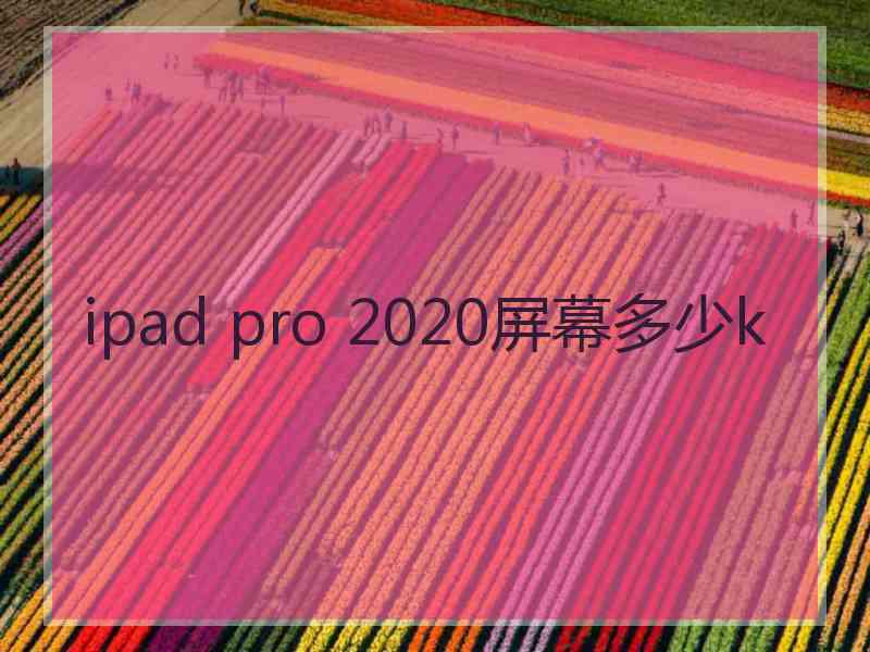 ipad pro 2020屏幕多少k