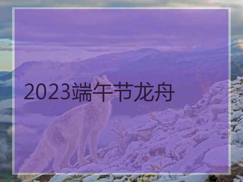 2023端午节龙舟