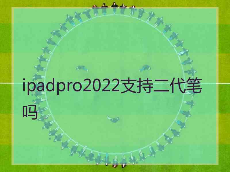 ipadpro2022支持二代笔吗