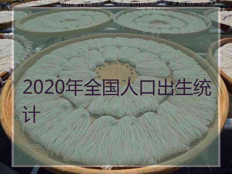 2020年全国人口出生统计