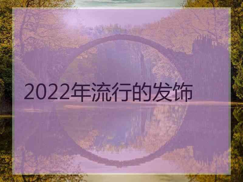 2022年流行的发饰