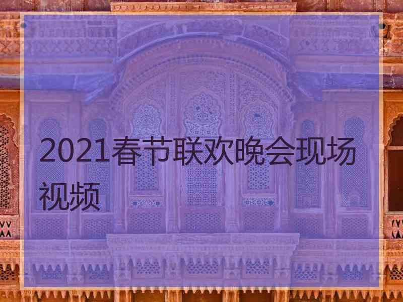 2021春节联欢晚会现场视频