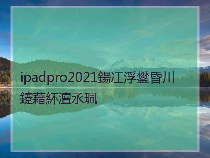 ipadpro2021鍚冮浮鐢昏川鑳藉紑澶氶珮