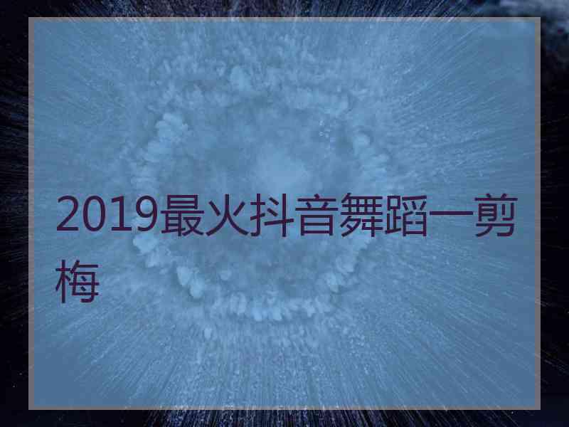 2019最火抖音舞蹈一剪梅