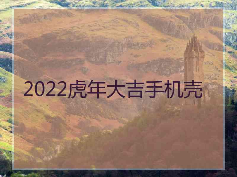 2022虎年大吉手机壳