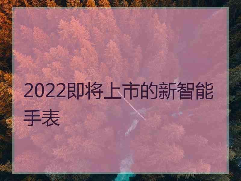 2022即将上市的新智能手表