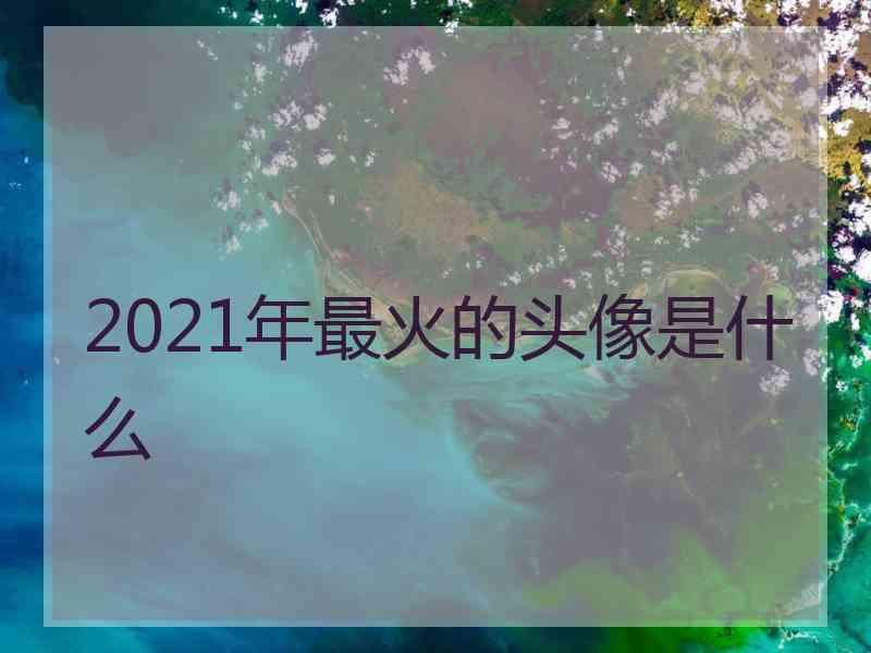 2021年最火的头像是什么