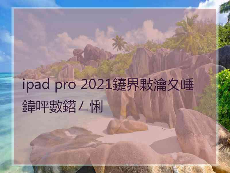 ipad pro 2021鑳界敤瀹夊崜鍏呯數鍣ㄥ悧