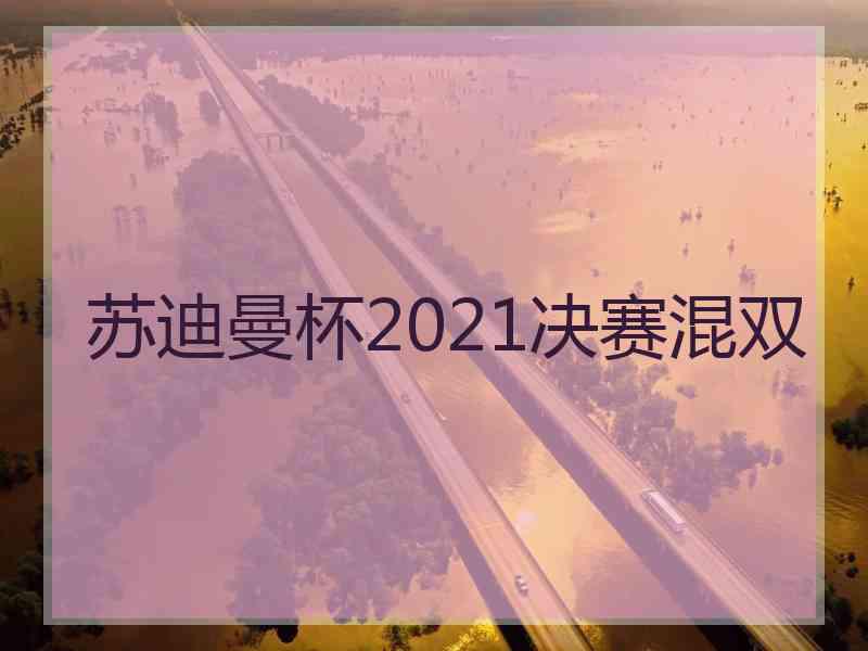 苏迪曼杯2021决赛混双