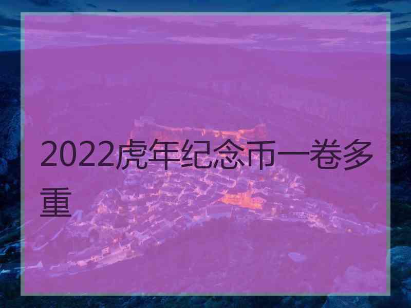 2022虎年纪念币一卷多重